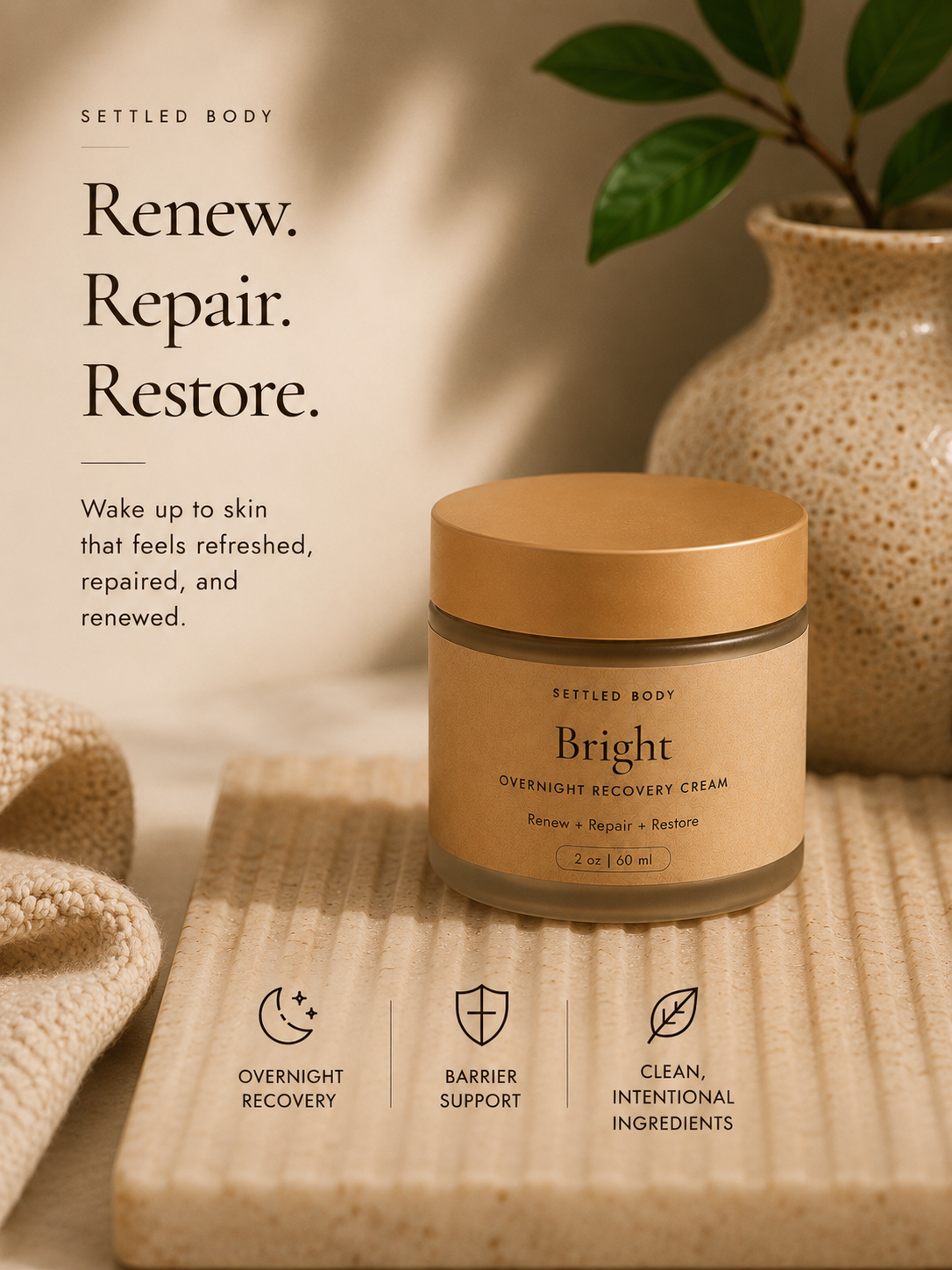 Bright — overnight recovery cream