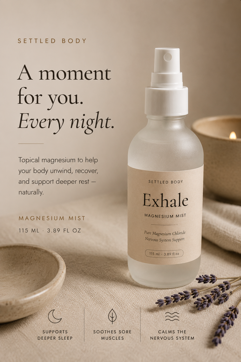 Exhale — a moment for you, every night